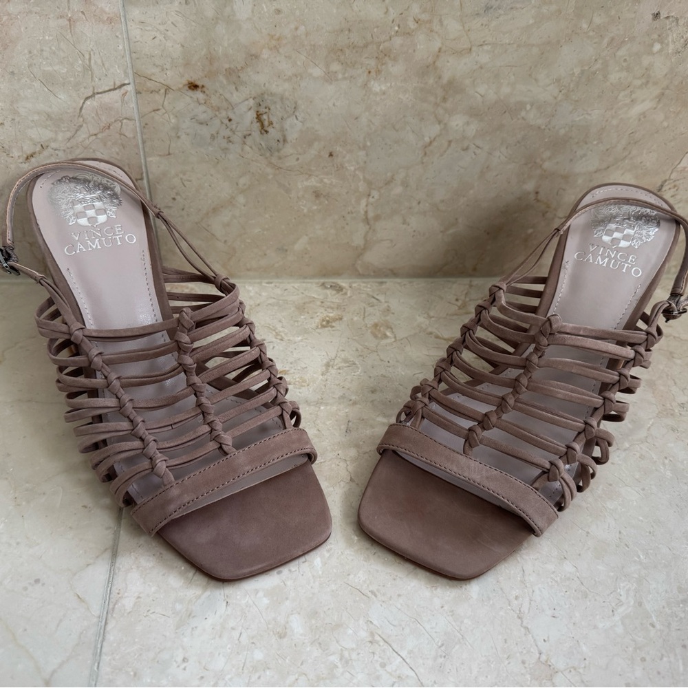 Vince Camuto Tan Strappy Sandals